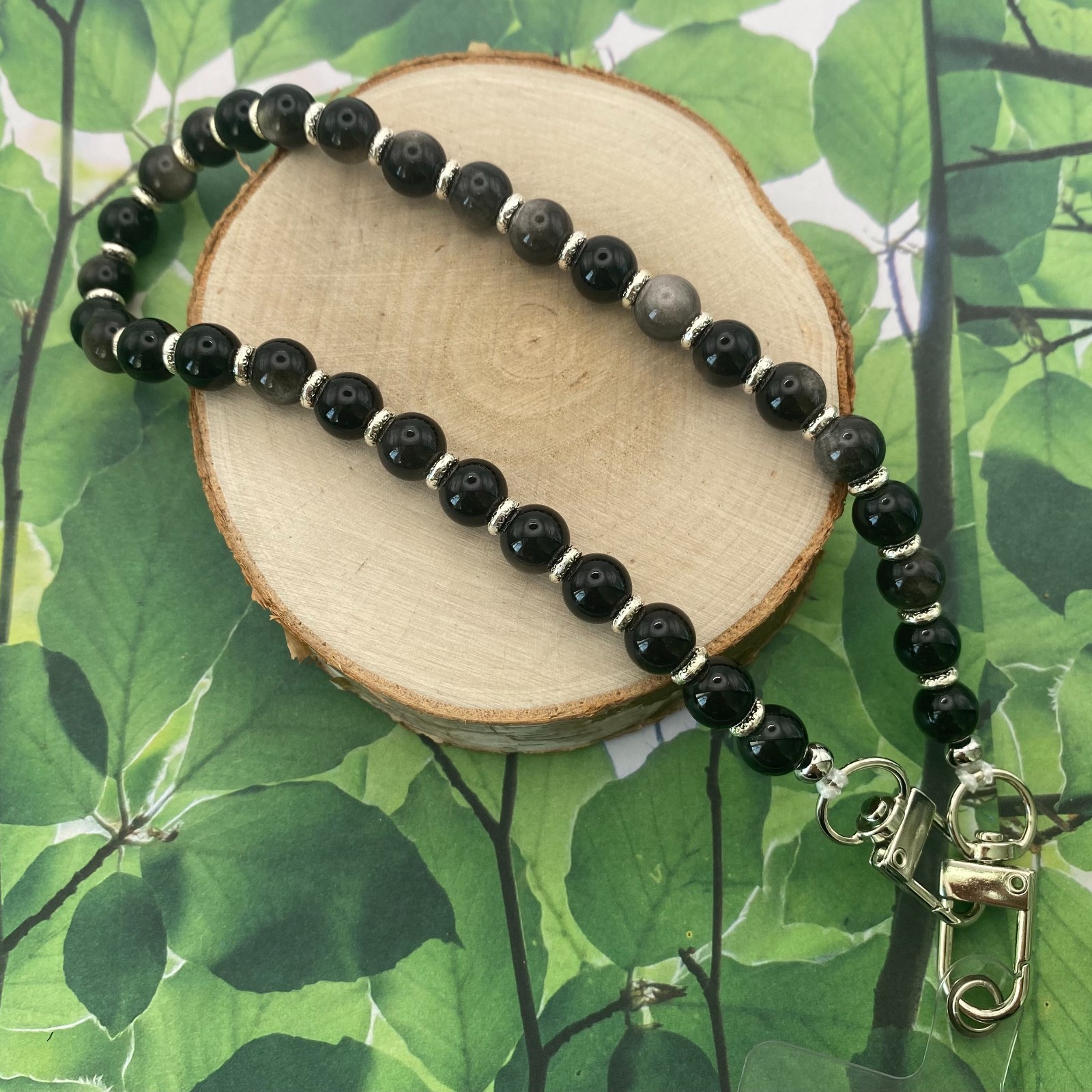 Handgemaakt telefoonkoord met kralen - HZ90063 - 107860 Handgemaakt telefoonkoord met kralen - HZ90063