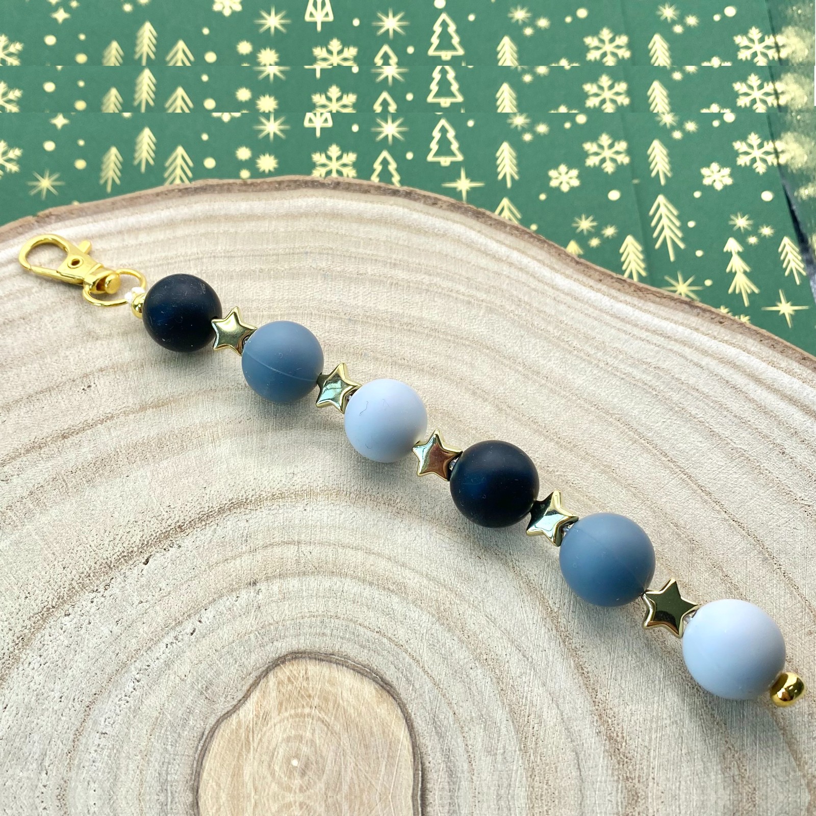 Kerst bag charm handgemaakt - KGO129 - 108367 Kerst bag charm handgemaakt - KGO129