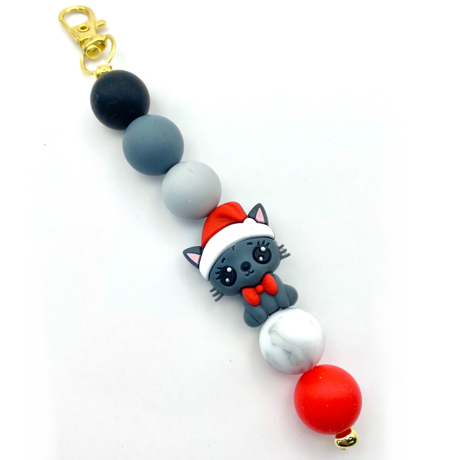 Kerst bag charm handgemaakt - KGP133 - 108373 Kerst bag charm handgemaakt - KGP133