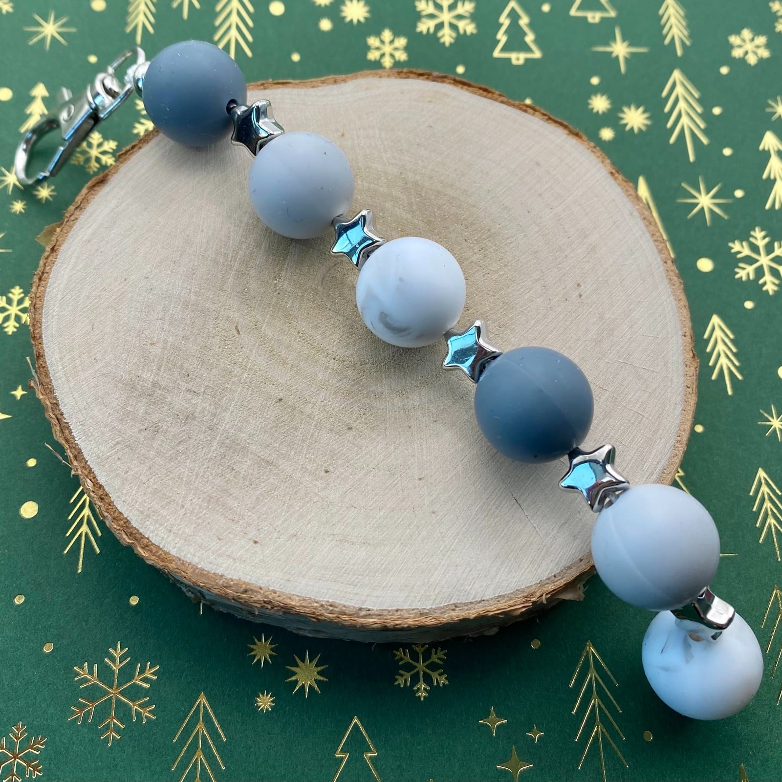 Kerst bag charm handgemaakt - KZO130 - 108371 Kerst bag charm handgemaakt - KZO130