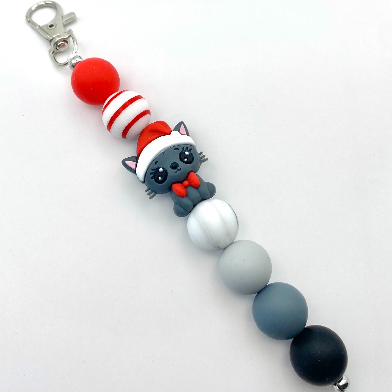 Kerst bag charm handgemaakt - KZP134 - 108378 Kerst bag charm handgemaakt - KZP134