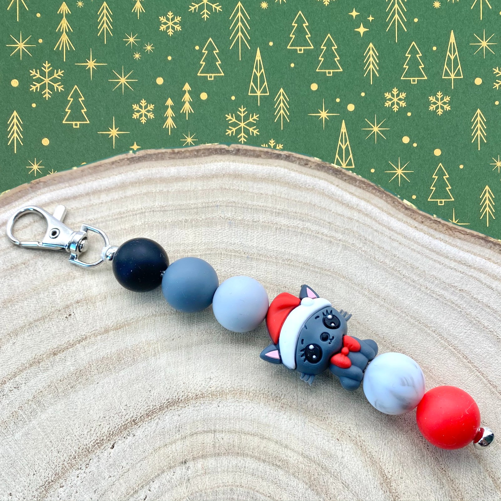 Kerst bag charm handgemaakt - KZP135