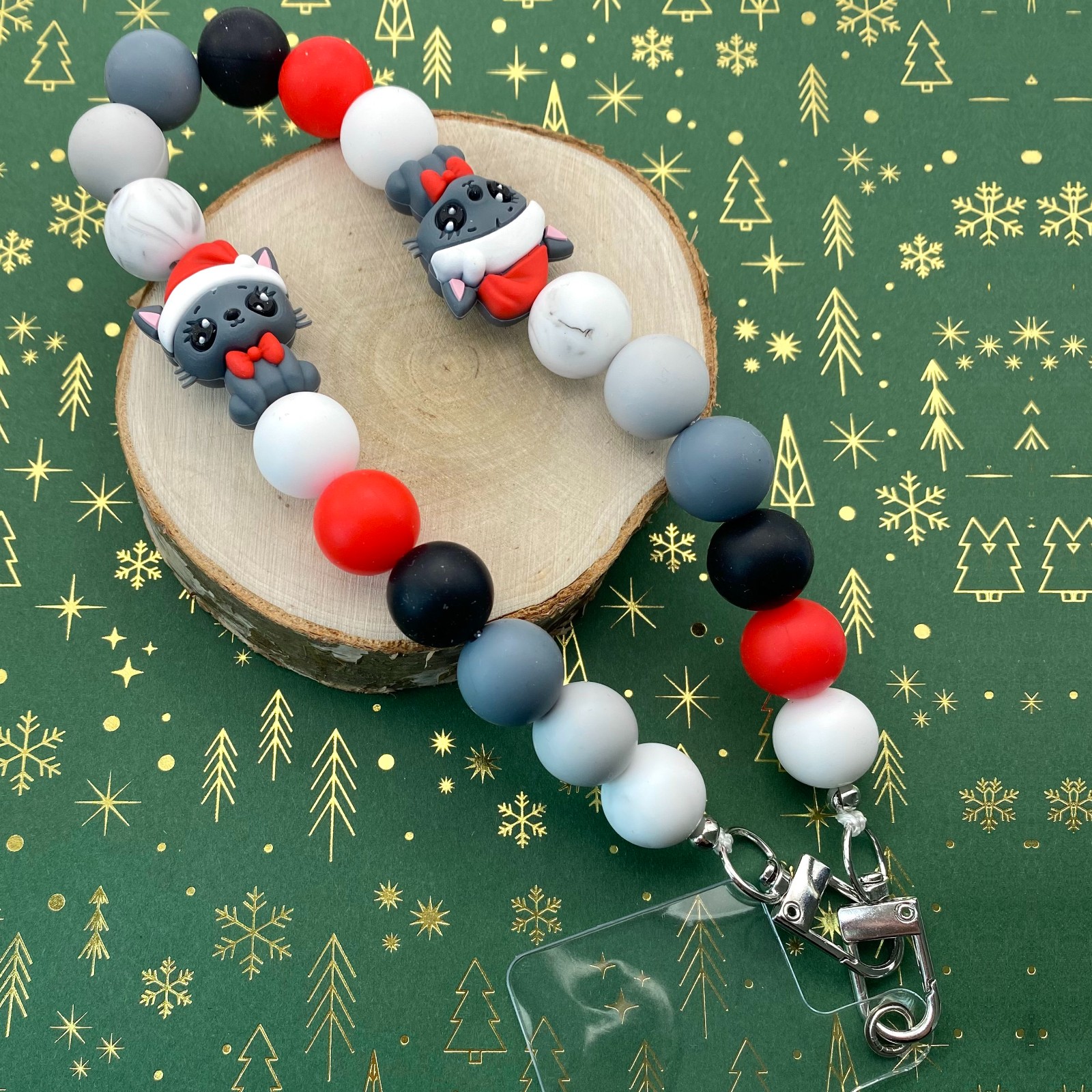 Kerst telefoonkoord handgemaakt - KPZ108 - 108063 Kerst telefoonkoord handgemaakt - KPZ108