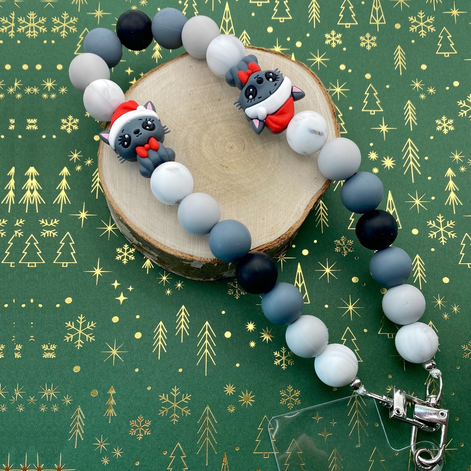 Kerst telefoonkoord handgemaakt - KPZ109 - 108070 Kerst telefoonkoord handgemaakt - KPZ109