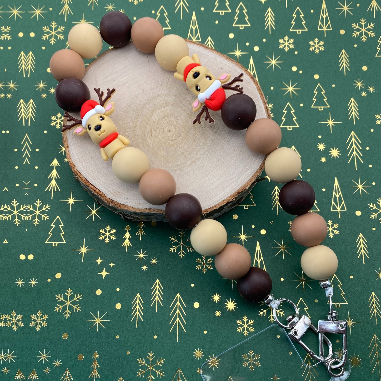 Kerst telefoonkoord handgemaakt - KRZ112 - 108085 Kerst telefoonkoord handgemaakt - KZR112