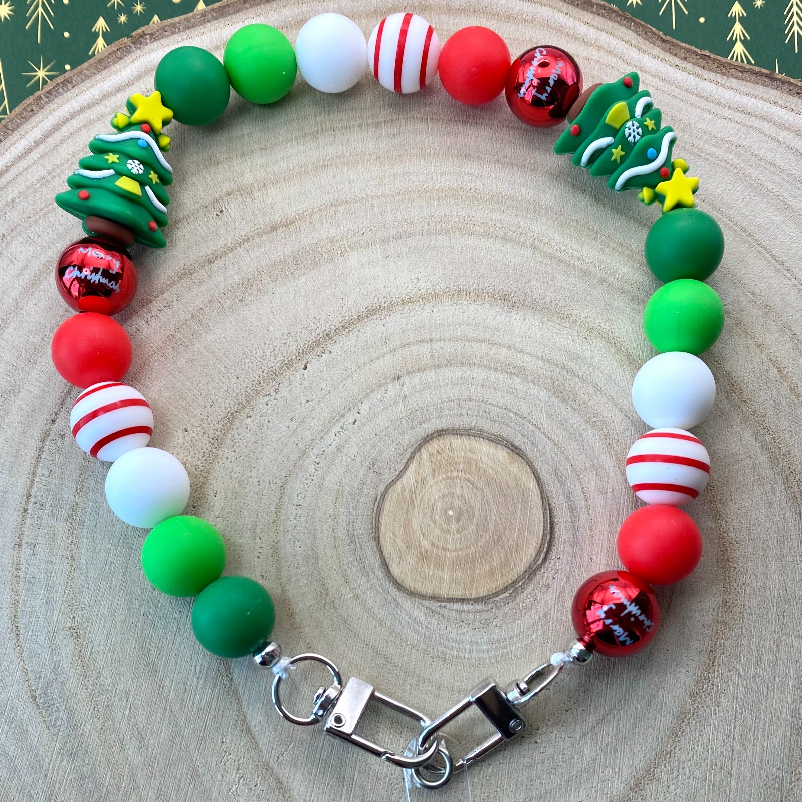 Kerst telefoonkoord handgemaakt - KZB099 - 108019 Kerst telefoonkoord handgemaakt - KZB099