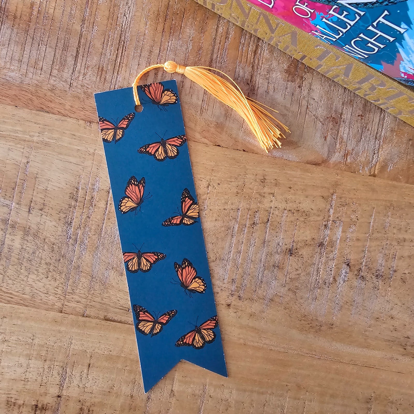 Vlinders - boekenlegger met kwastje