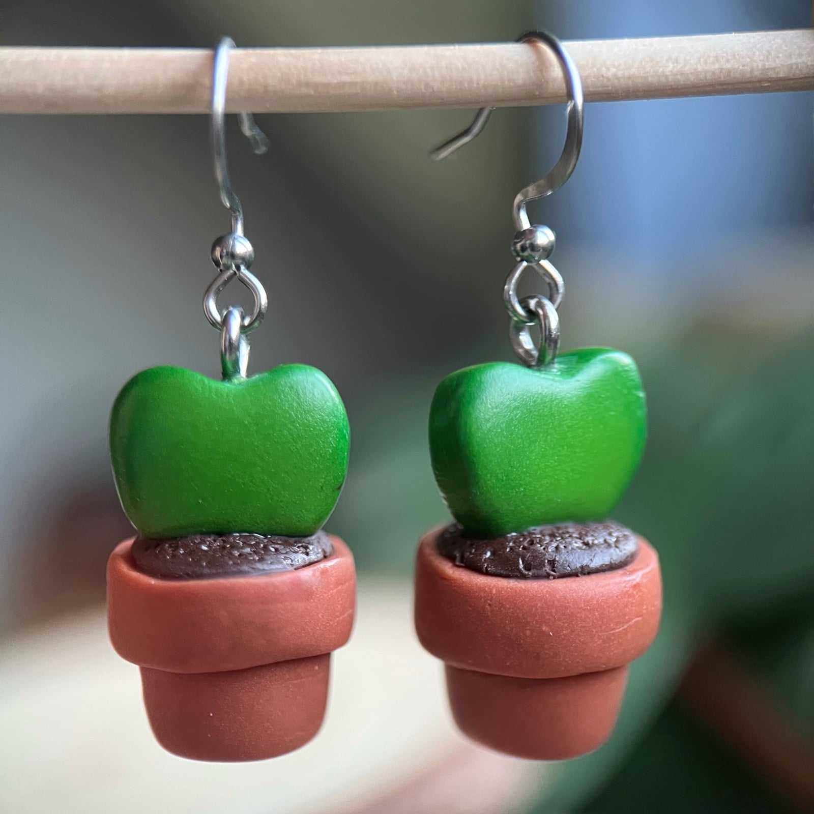 Hartjesplant oorbellen