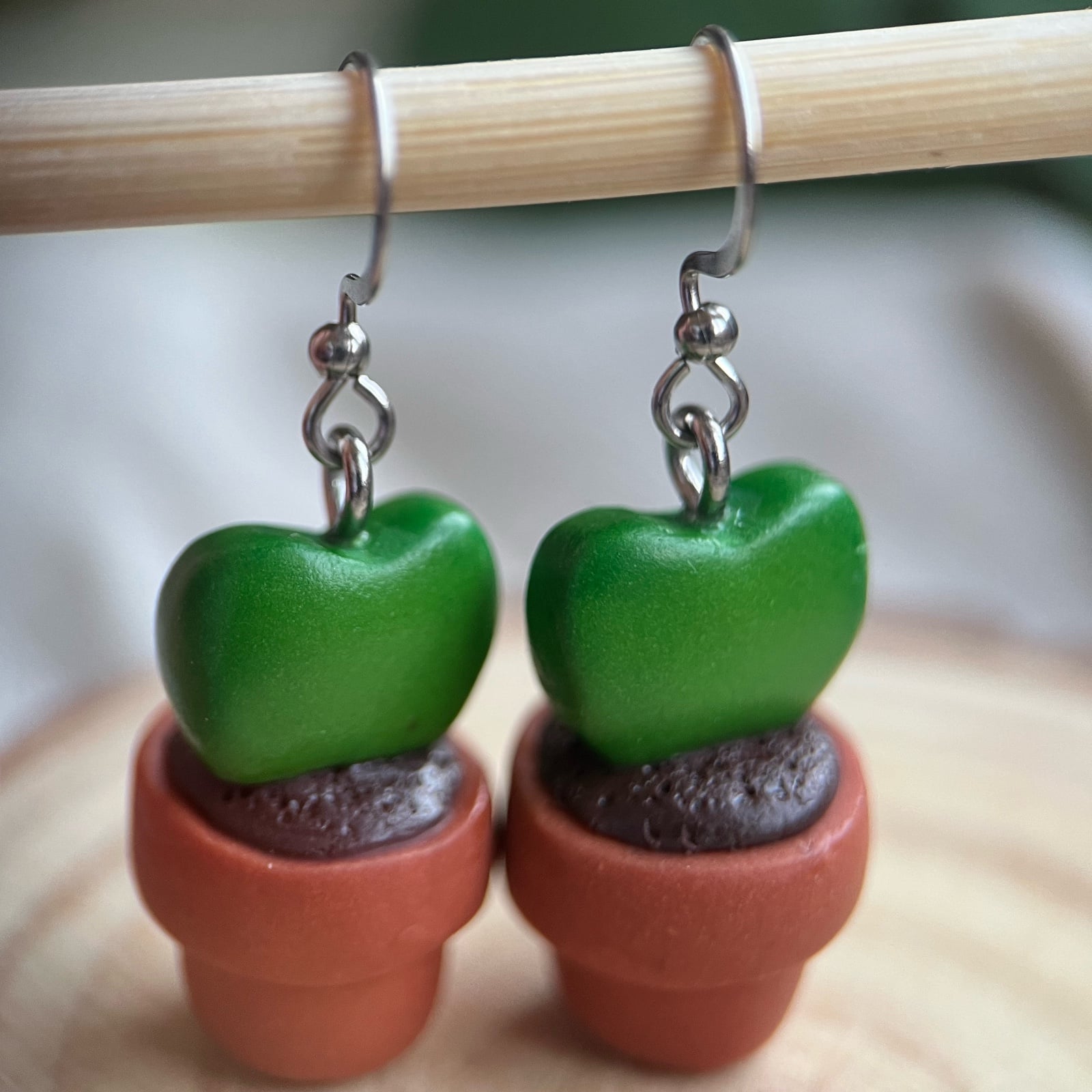 Hartjesplant oorbellen