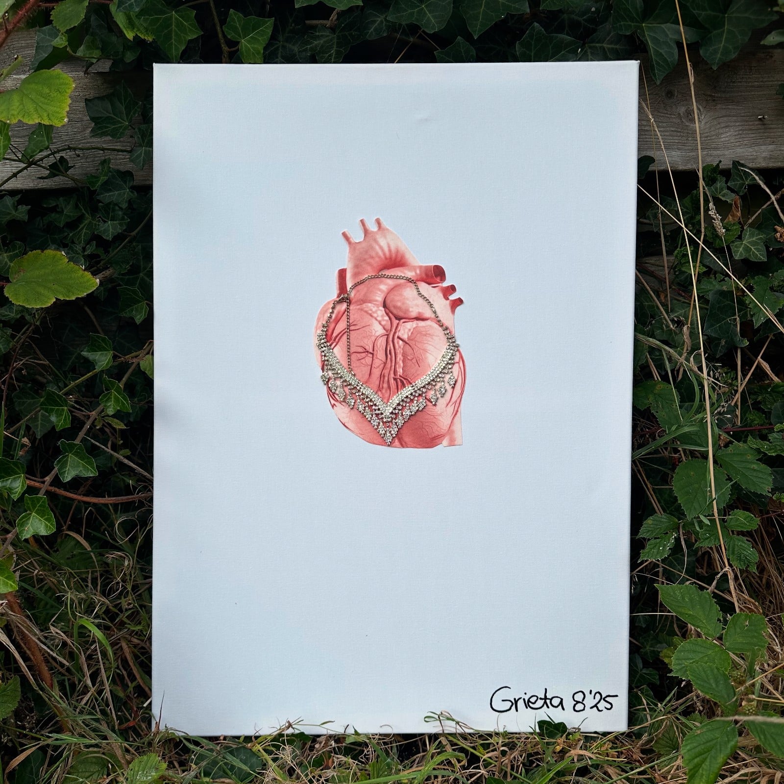 Kunst Canvas Print, Jou sierraad dat Hart heet, (100x100 versie 3)