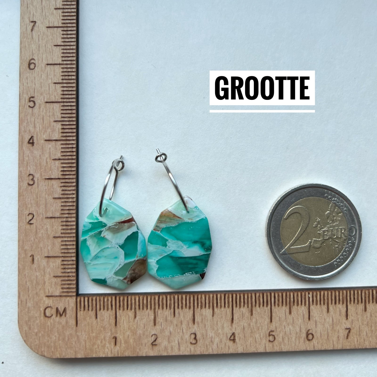 Oceaan oorbellen faux steen I