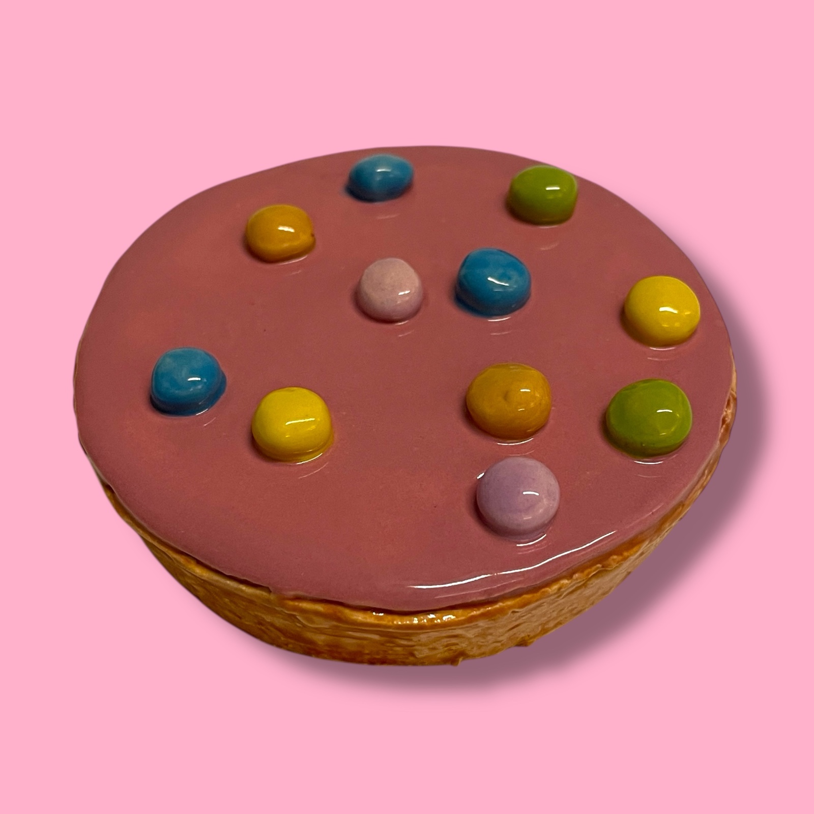 Confetti koek van keramiek - 111007 Confetti koek van keramiek