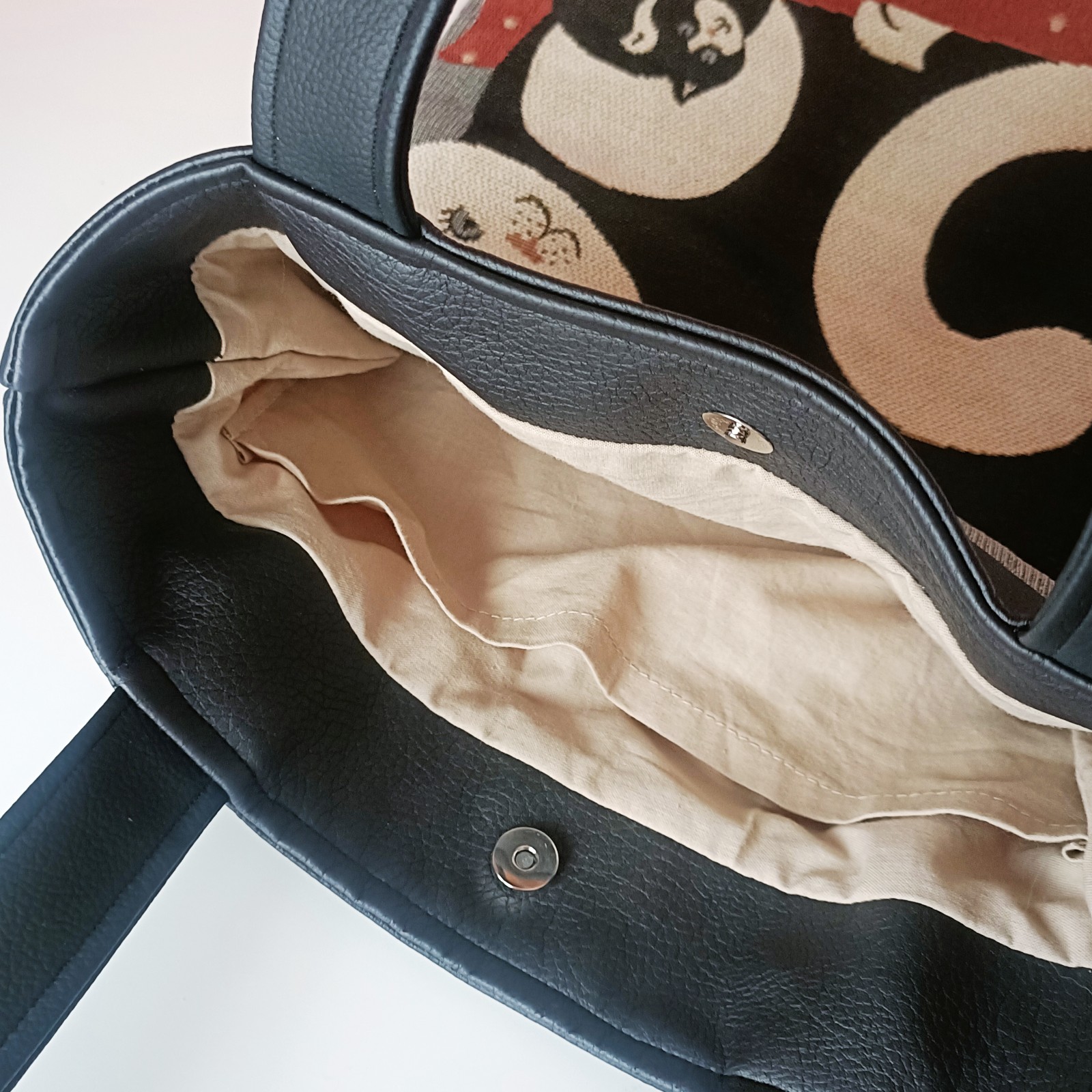 Katten tas, tote bag van gerecycled materiaal