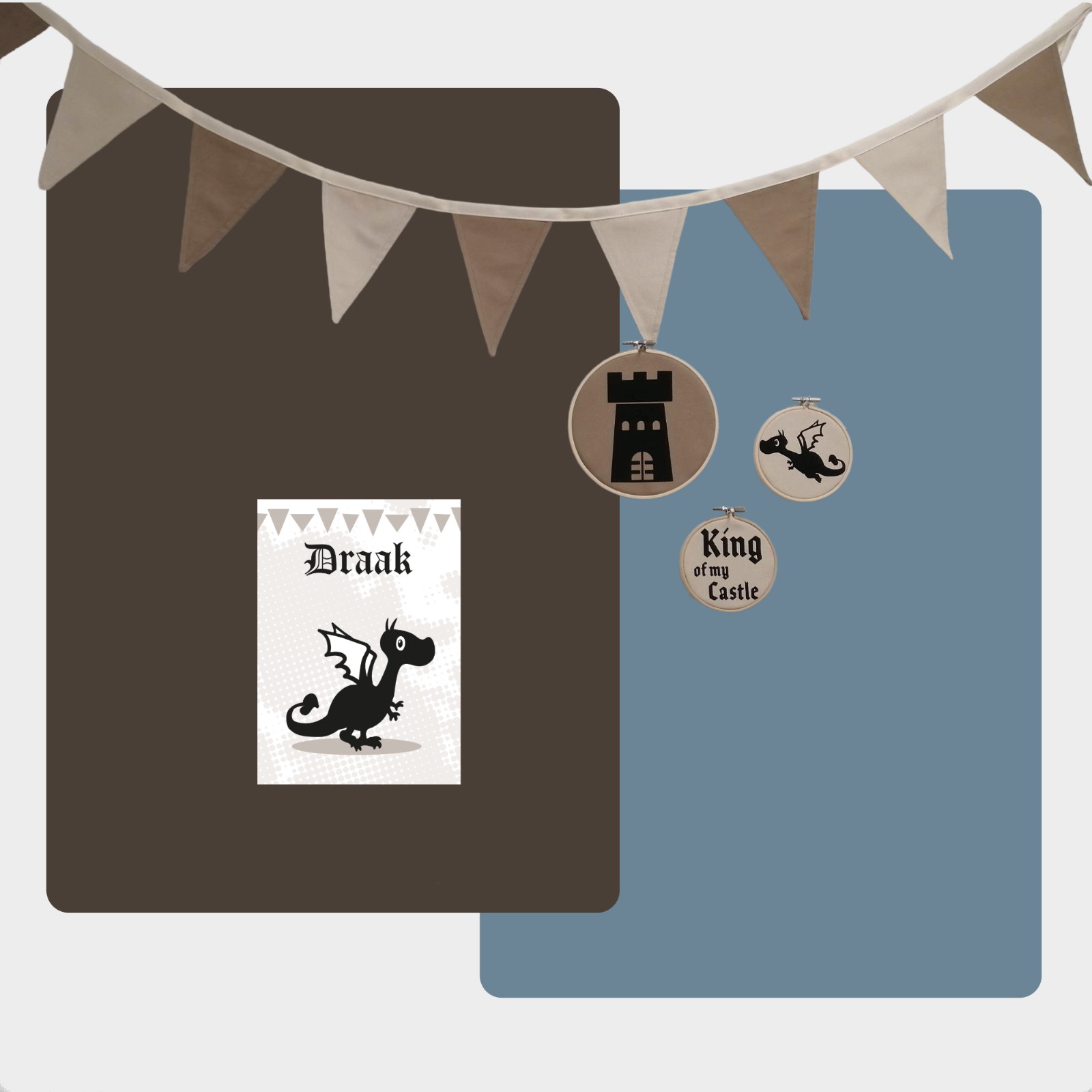 King of my Castle – Grote Ridder & Draken Decoratieset