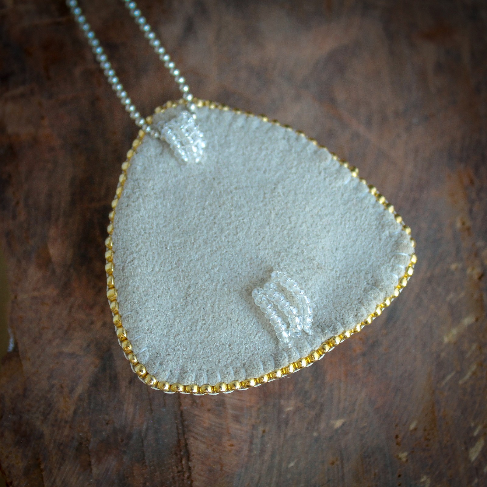 Aards & Tijdloos, Echinoid Fossiel Statement Ketting