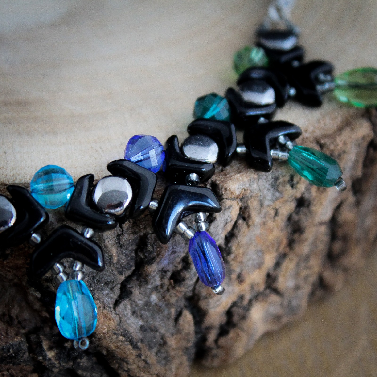 Edgy & Elegant, handgemaakte design statement ketting