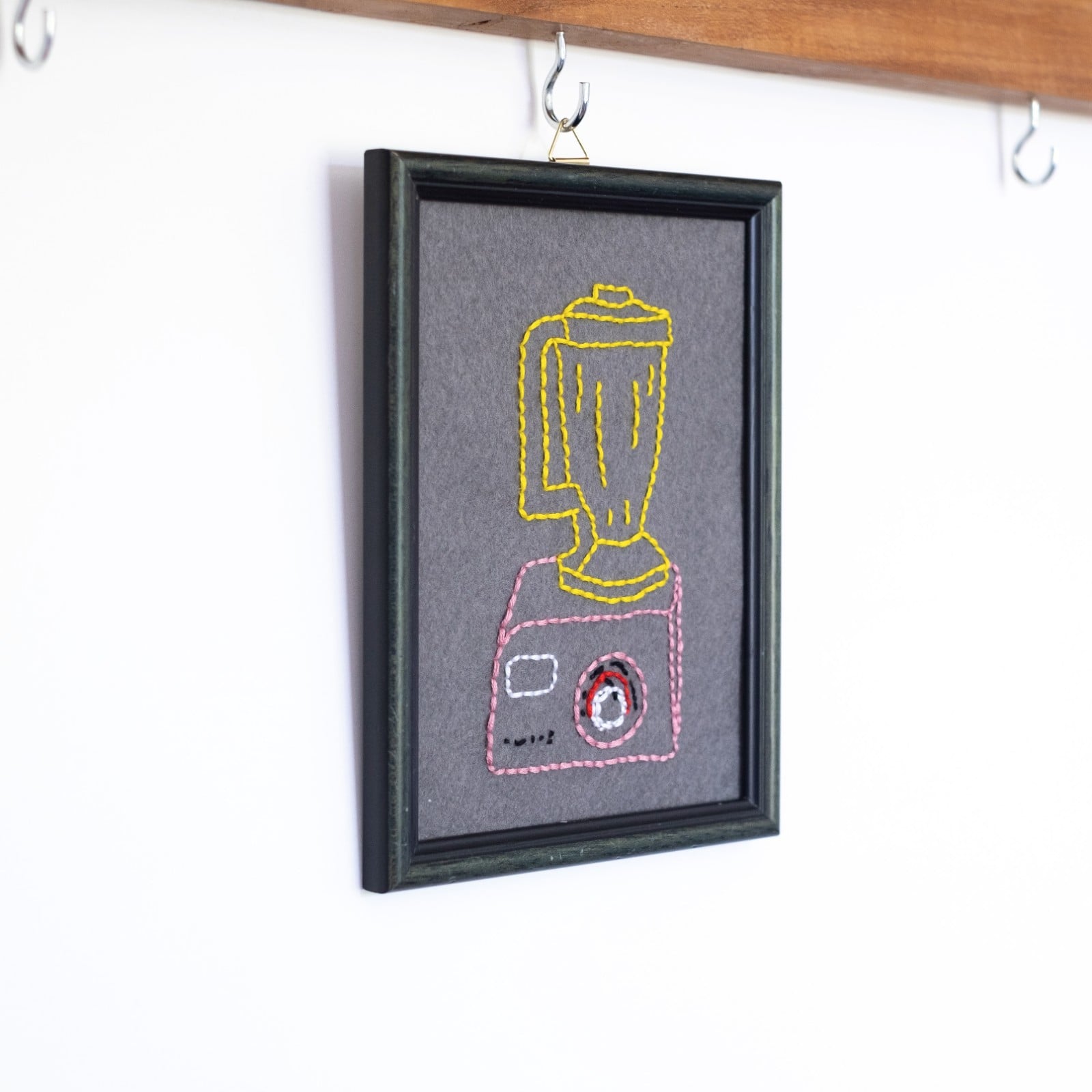 Grappig borduurwerk in frame – blender kunst – unieke muurdecorat… - 120218 Grappig borduurwerk in frame – blender kunst – unieke muurdecoratie