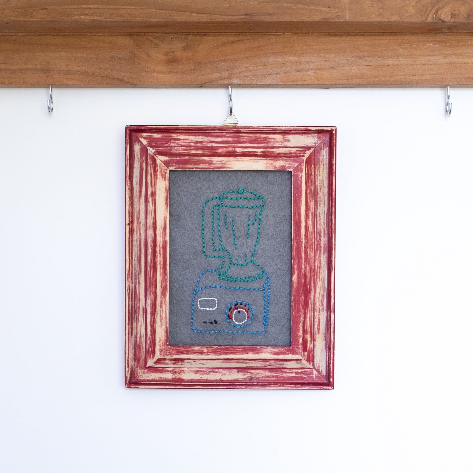 Grappig borduurwerk in frame – blender kunst – unieke muurdecorat… - 120219 Grappig borduurwerk in frame – blender kunst – unieke muurdecoratie