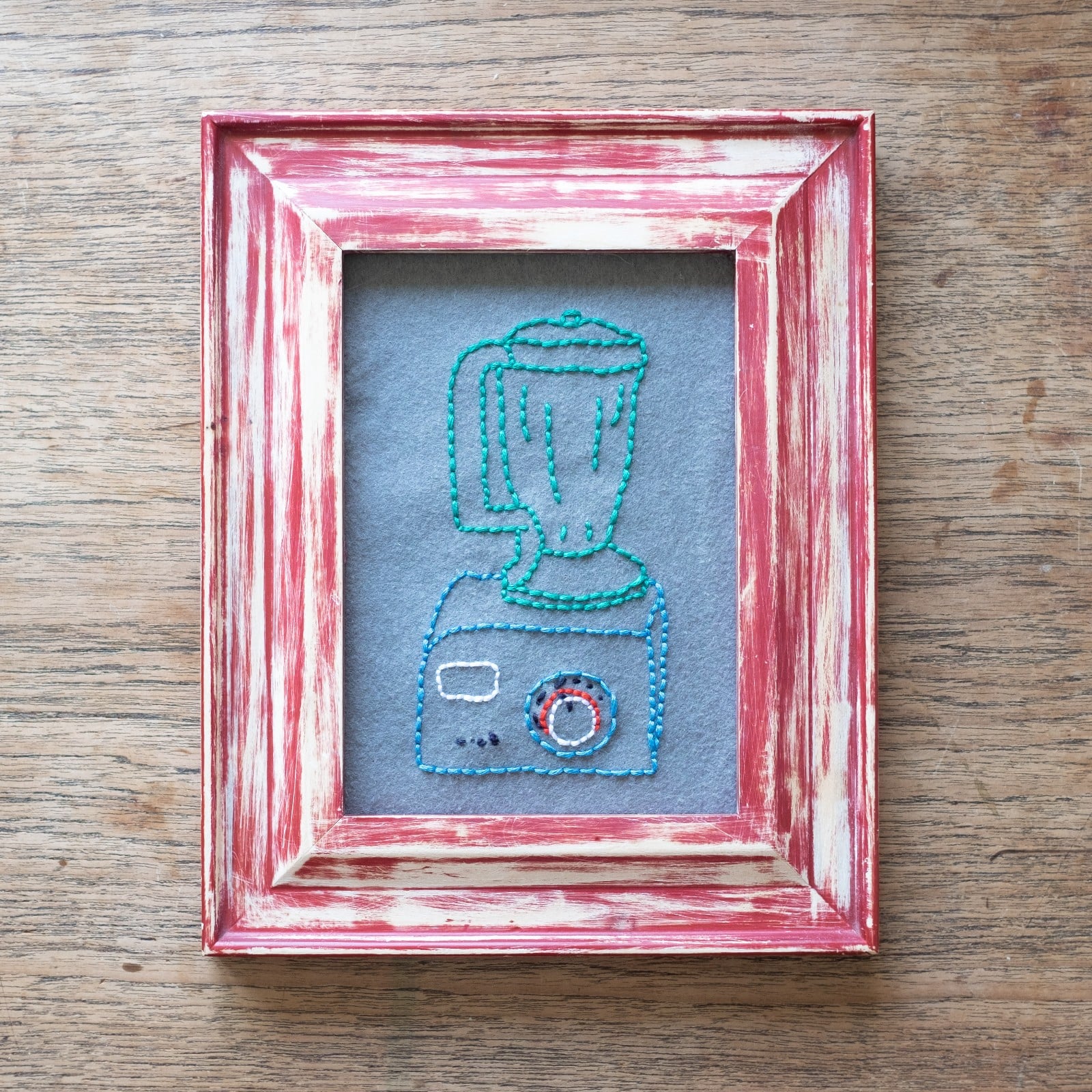 Grappig borduurwerk in frame – blender kunst – unieke muurdecorat… - 120225 Grappig borduurwerk in frame – blender kunst – unieke muurdecoratie