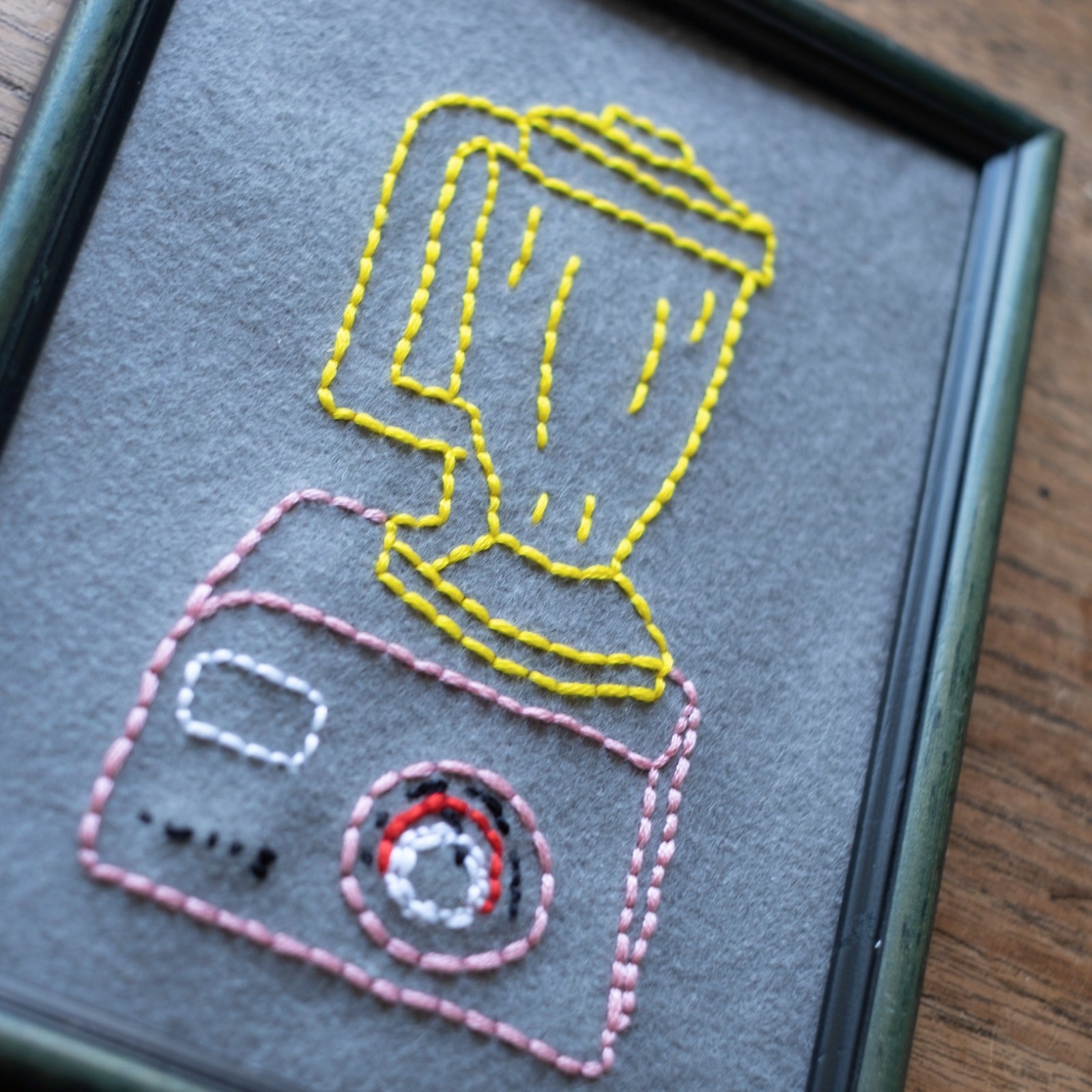 Grappig borduurwerk in frame – blender kunst – unieke muurdecorat… - 120226 Grappig borduurwerk in frame – blender kunst – unieke muurdecoratie