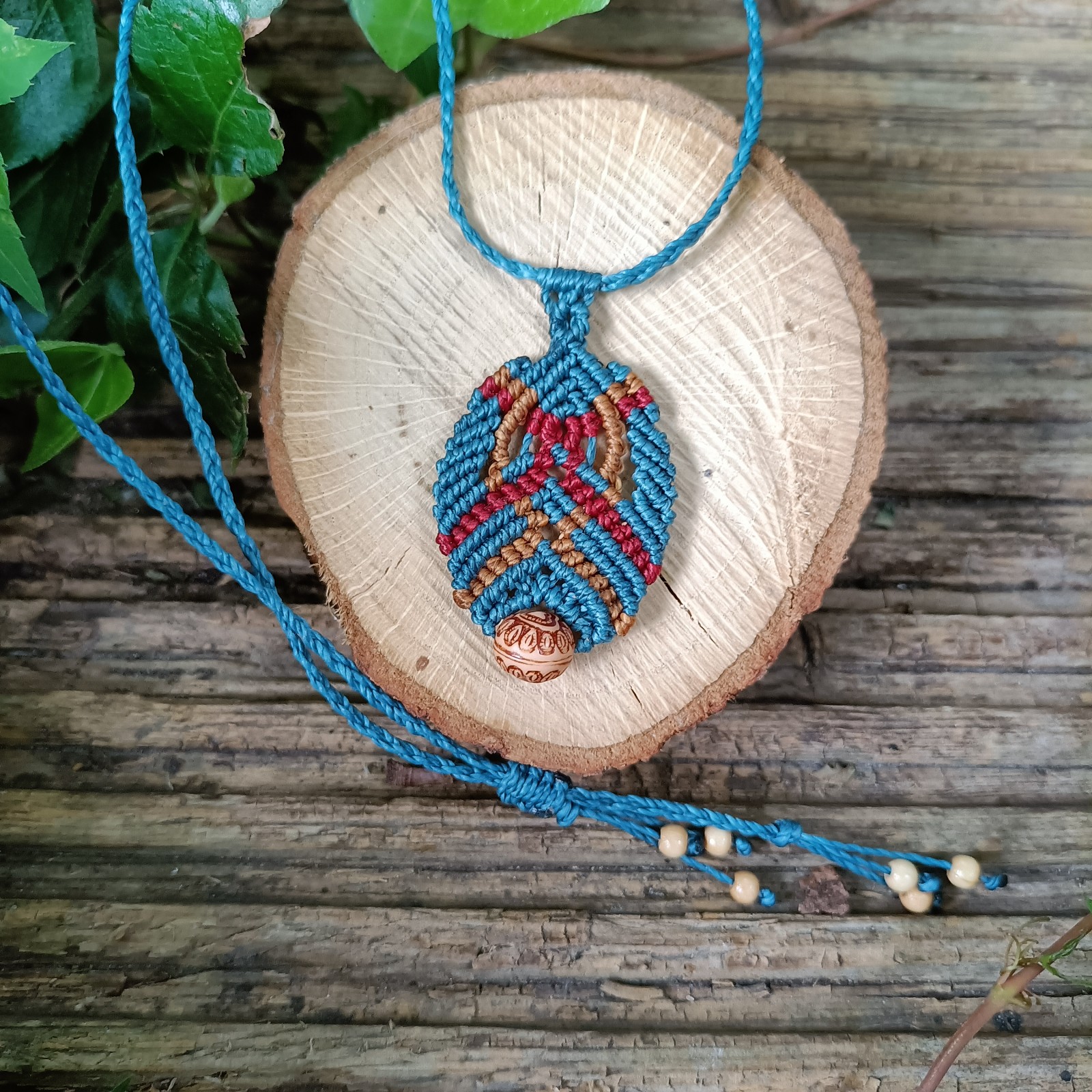 Handgemaakt Amulet Ketting-INDY - 123020 Handgemaakt Amulet Ketting-INDY