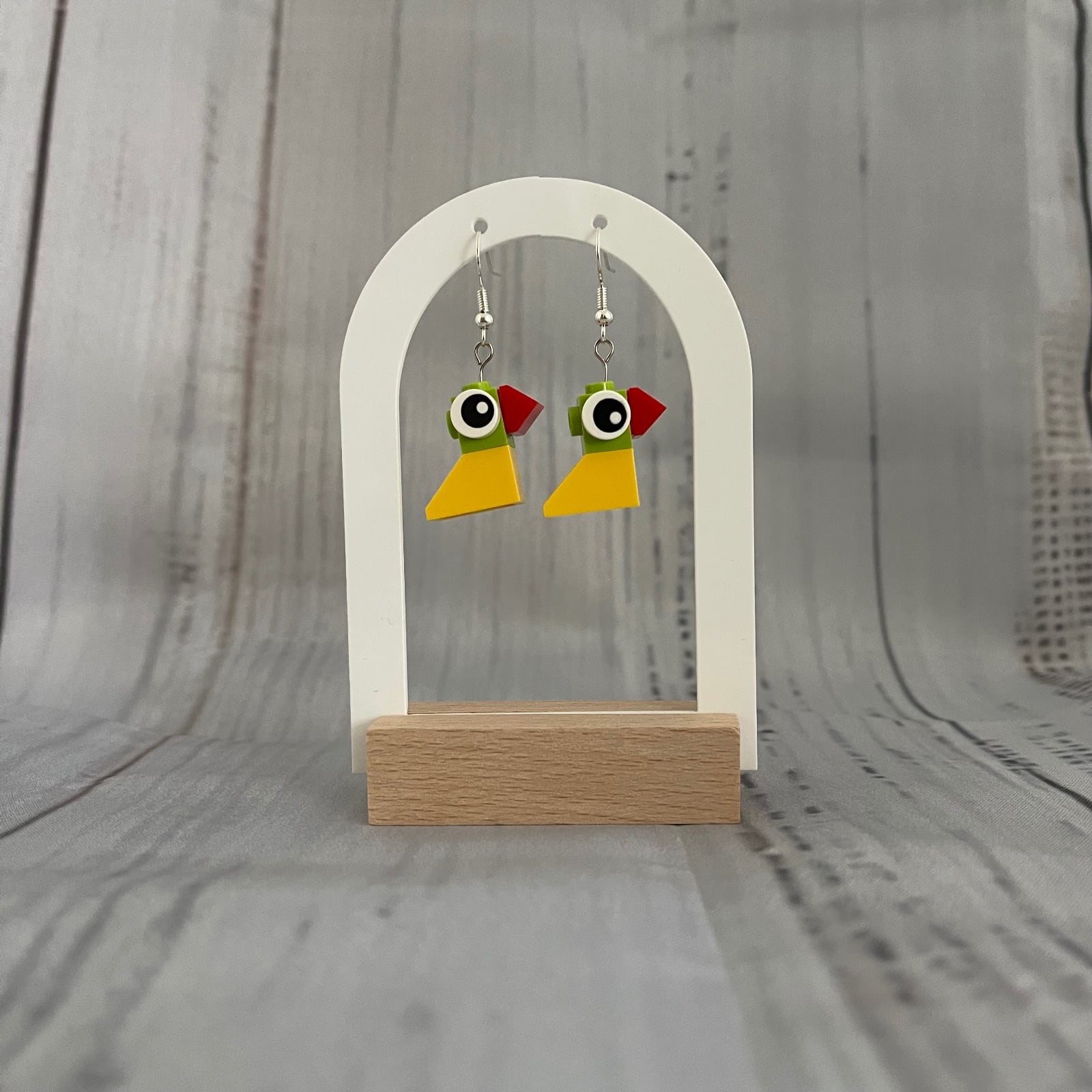 LEGO oorbellen Vogeltjes - geel