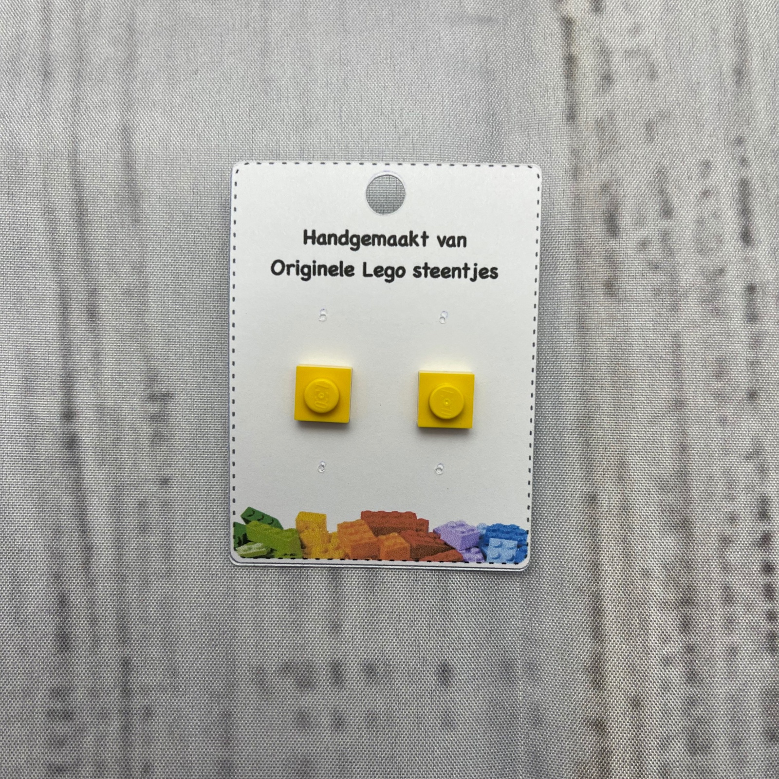 LEGO oorknopjes - geel - 118634 LEGO oorknopjes - geel