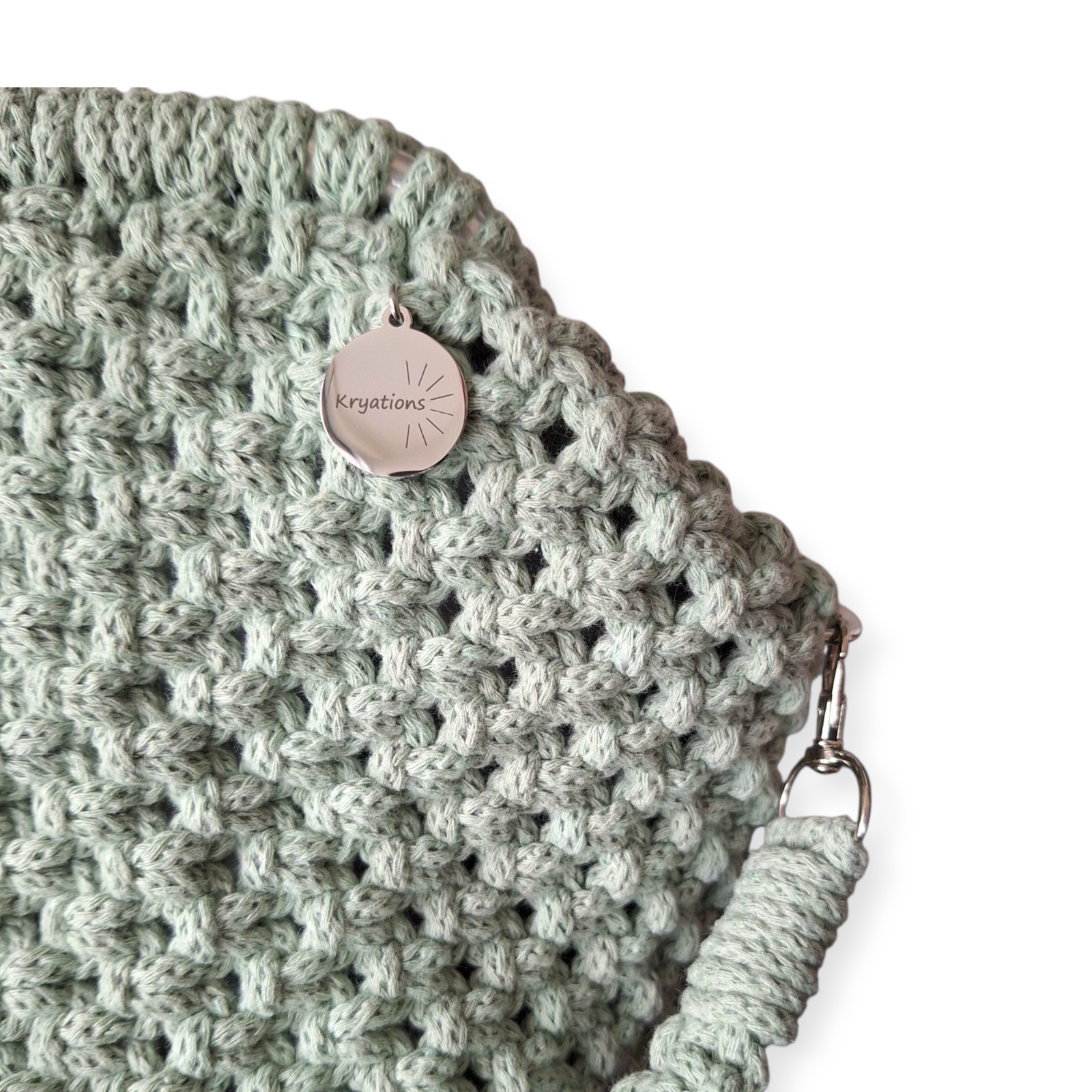 Macramé clutch tas 'eucalyptus' - 122299 Macramé clutch tas 'eucalyptus'