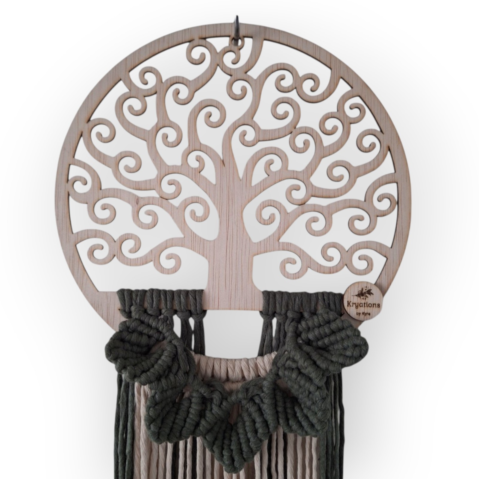 Macramé wanddecoratie •Levensboom•