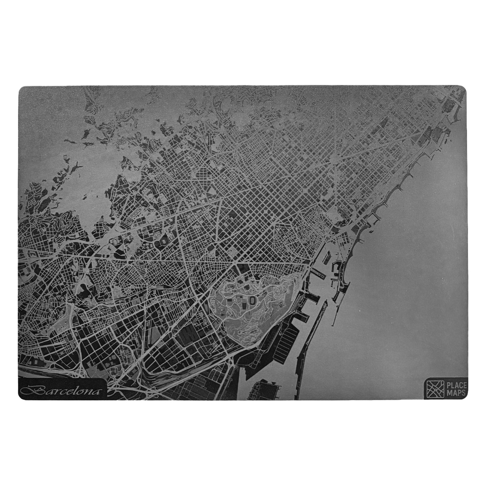 Place Maps Placemat Zwart