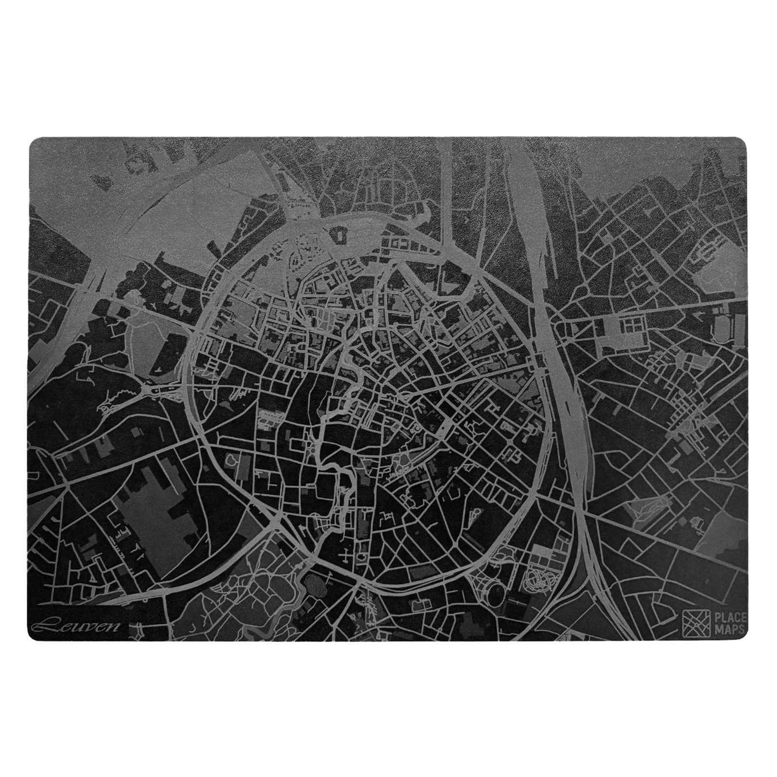 Place Maps Placemat Zwart