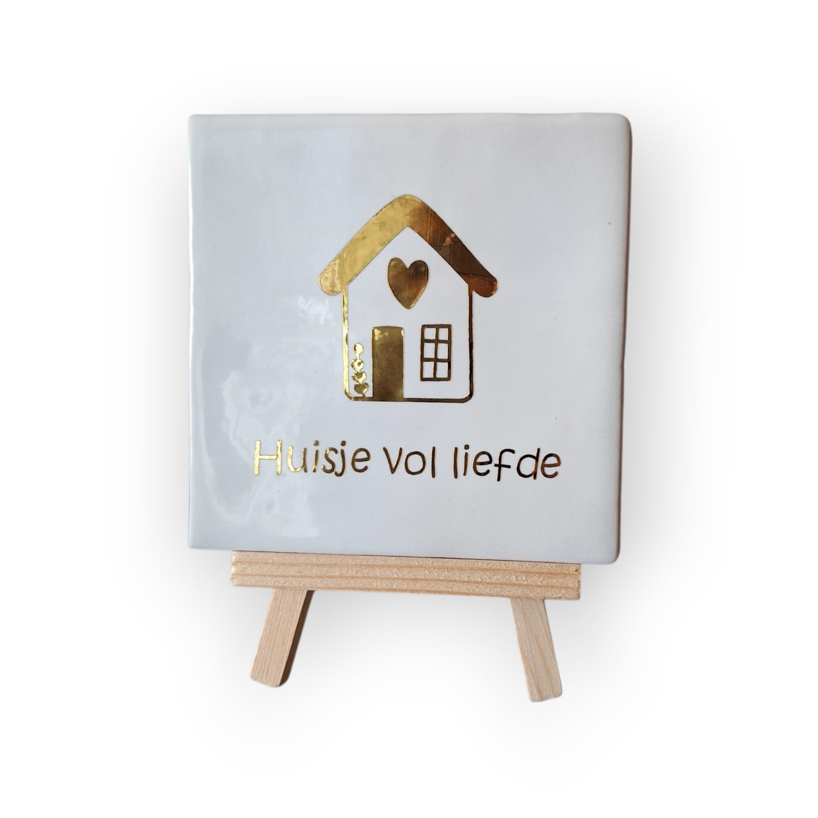 Tekst tegeltje •huisje vol liefde•