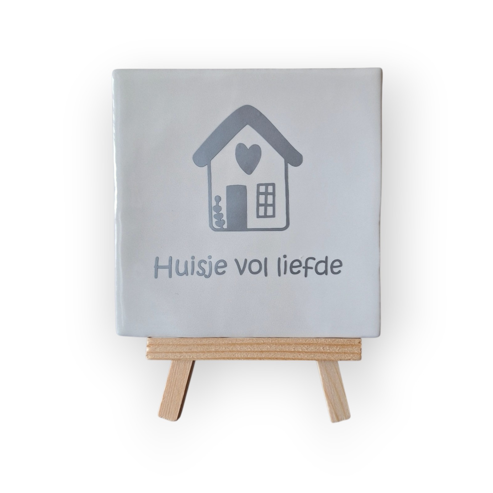Tekst tegeltje •huisje vol liefde•