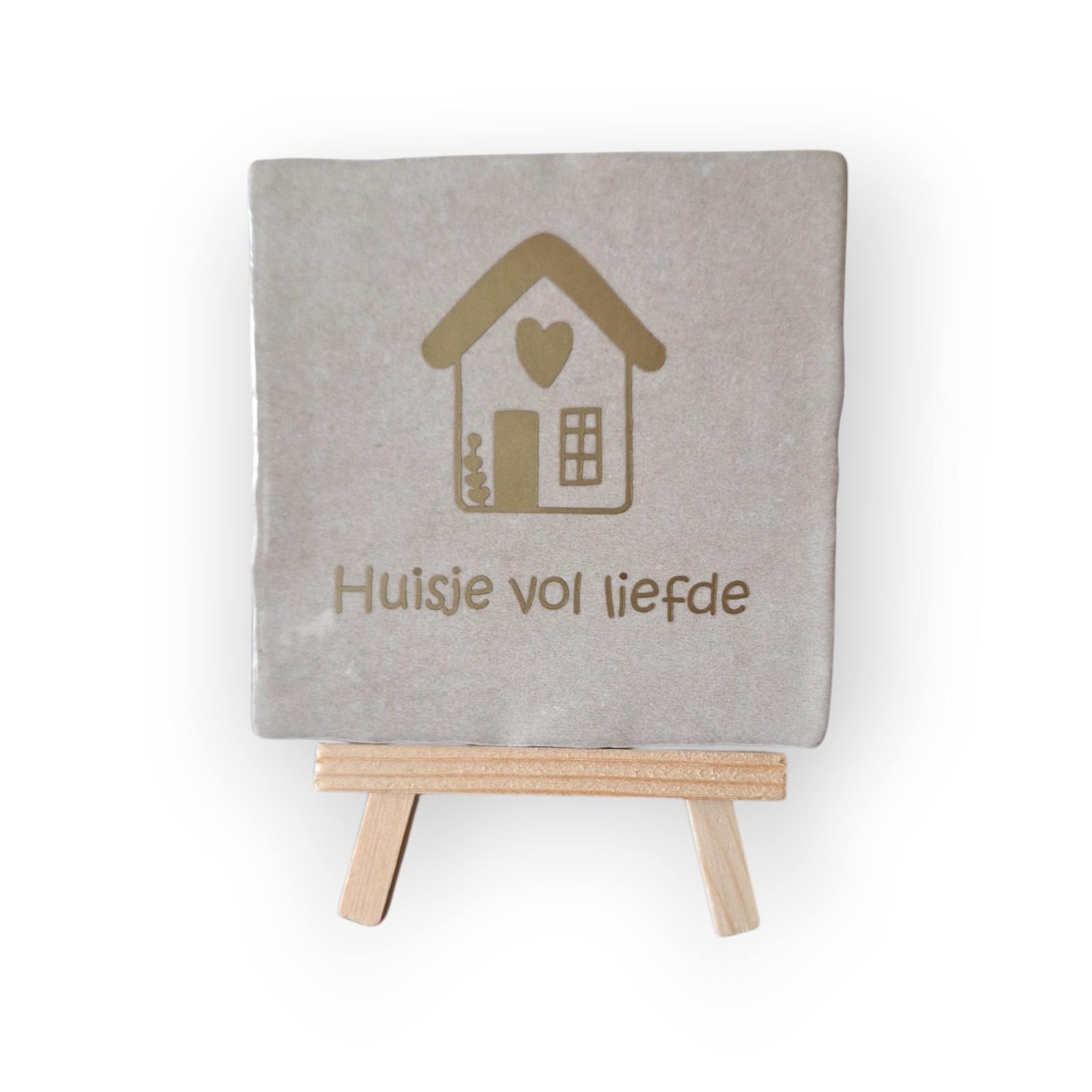 Tekst tegeltje •huisje vol liefde•