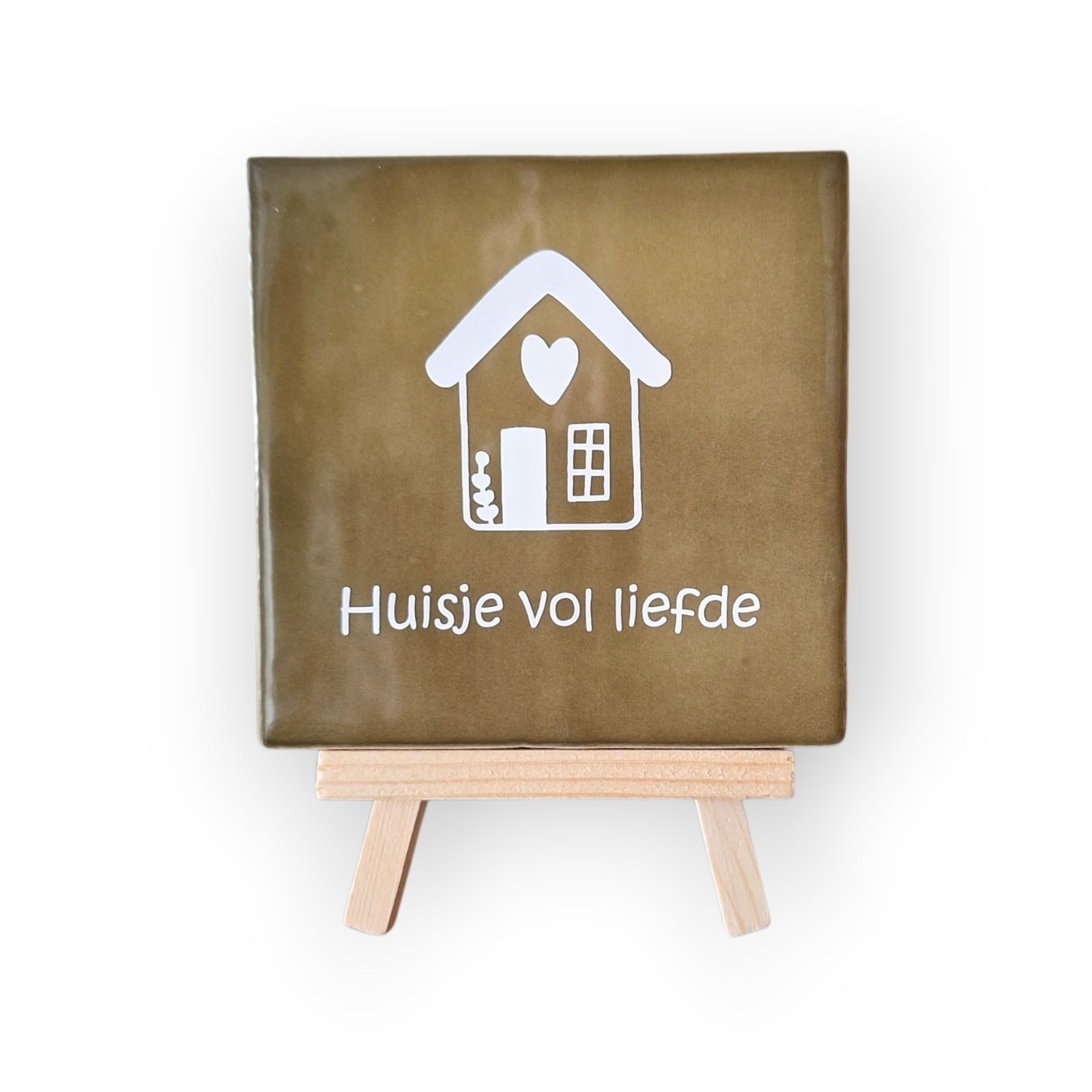 Tekst tegeltje •huisje vol liefde•