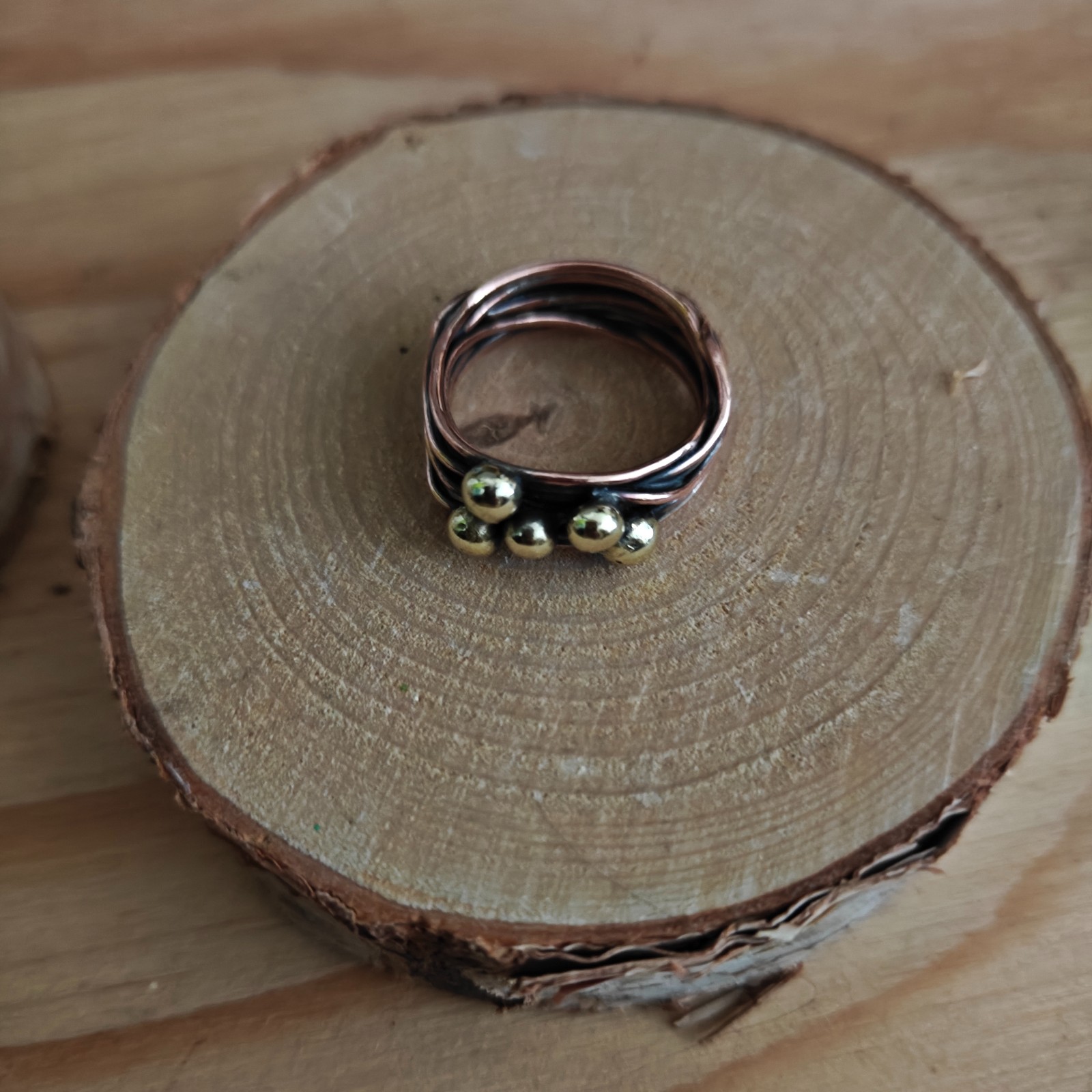 Unieke koperen ring - 118327 Unieke koperen ring