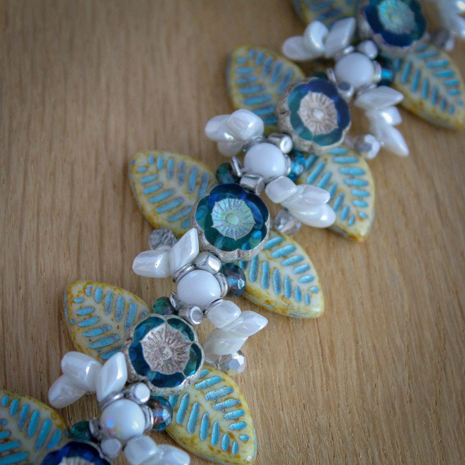 Wintertuin & Bloemenpracht, unieke handgemaakte bloemenarmband