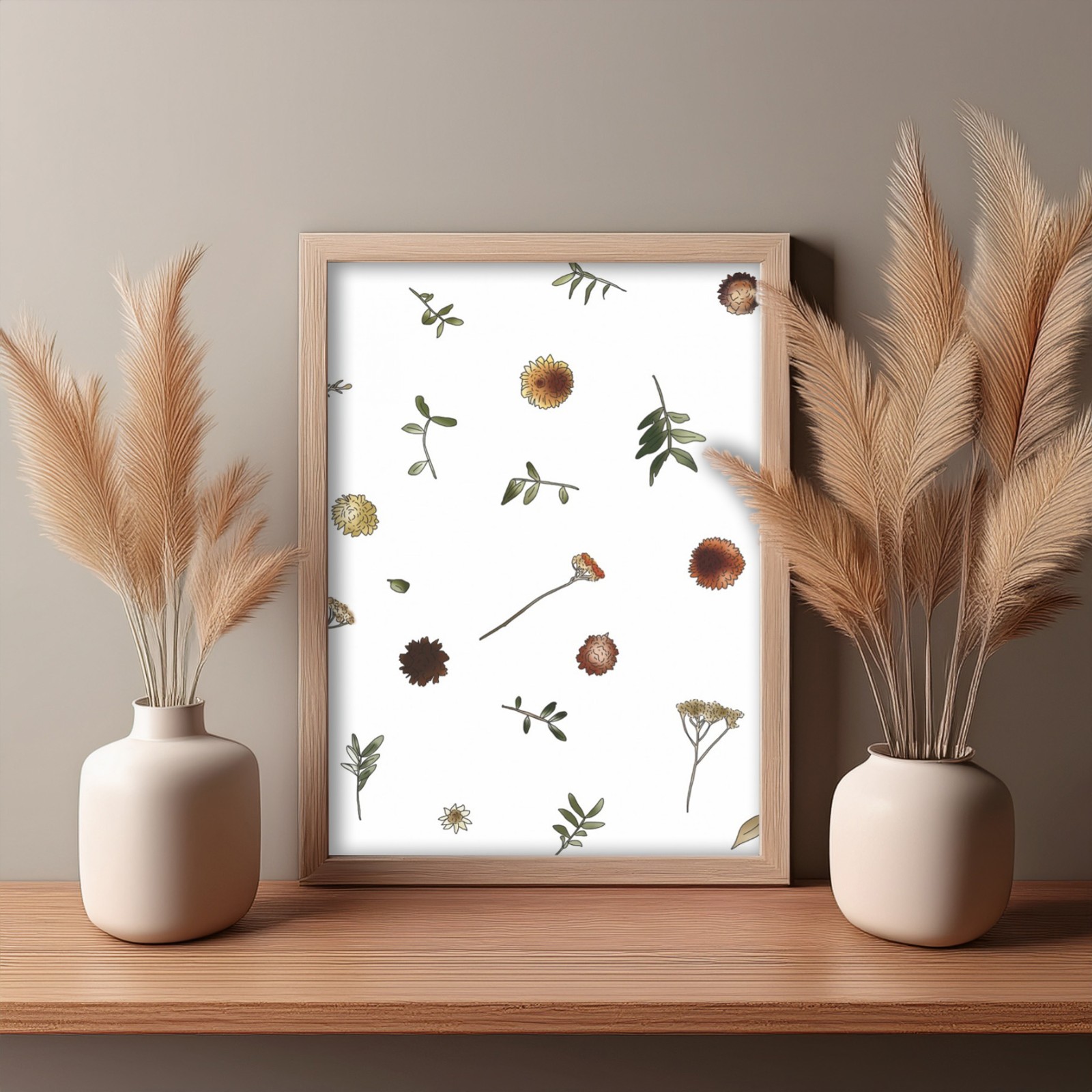Autumn Glory botanische herfstposter A5/A4 – warme herfsttinten (ok… - 124455 Autumn Glory botanische herfstposter A5/A4 – warme herfsttinten (oker, roest, mosgroen)