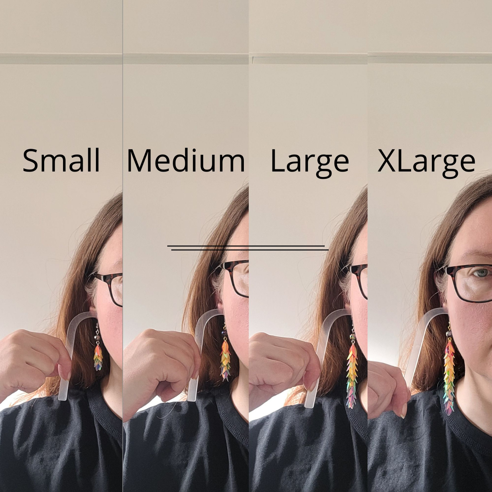 Disco holografische regenboog hang oorbellen