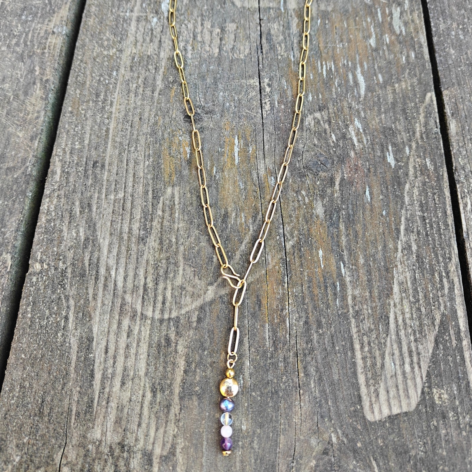 Floral ketting en oorbelen set