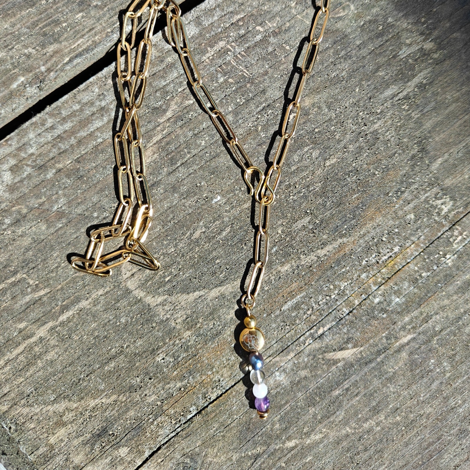 Floral ketting en oorbelen set