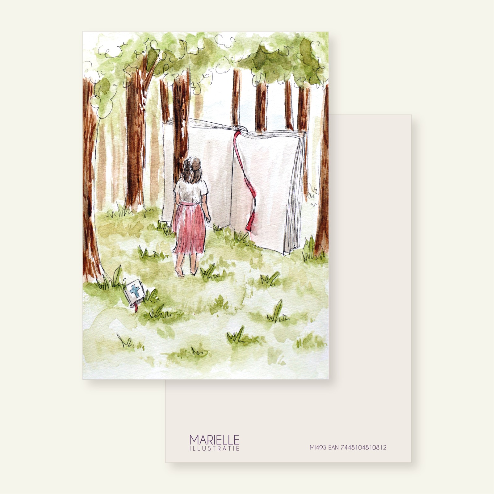 Geloof verlaat je niet, wenskaart 10x15cm