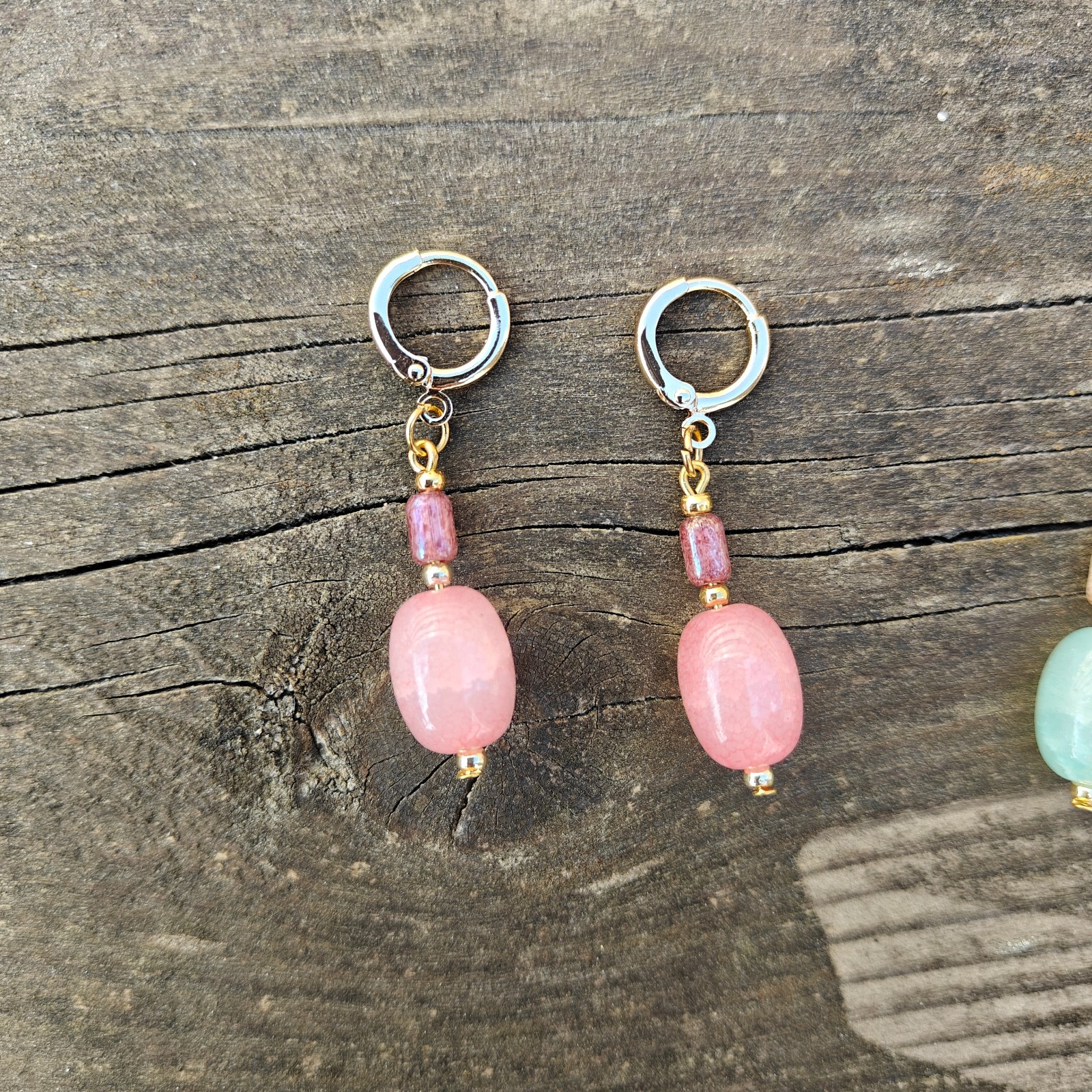 Kwarts oorbellen, 5 paar