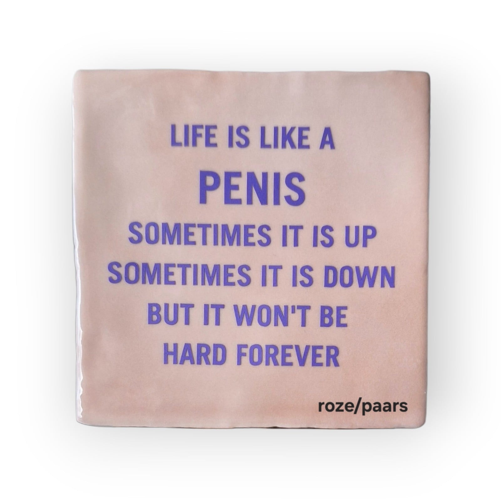 Tekst tegeltje •Life is like a...• - 123984 Tekst tegeltje •Life is like a...•