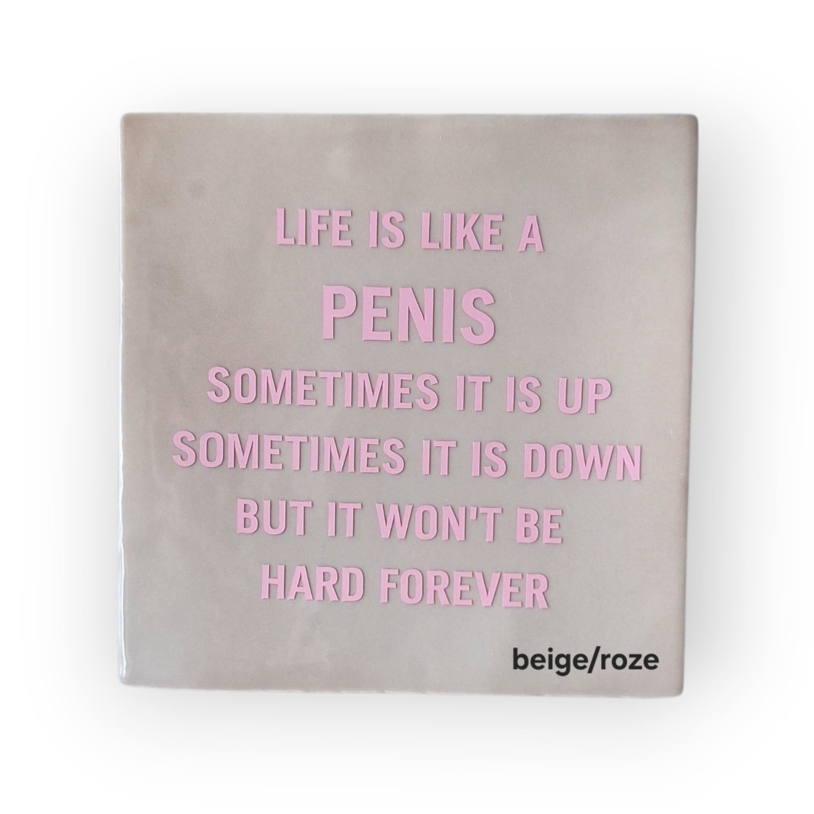 Tekst tegeltje •Life is like a...• - 123986 Tekst tegeltje •Life is like a...•