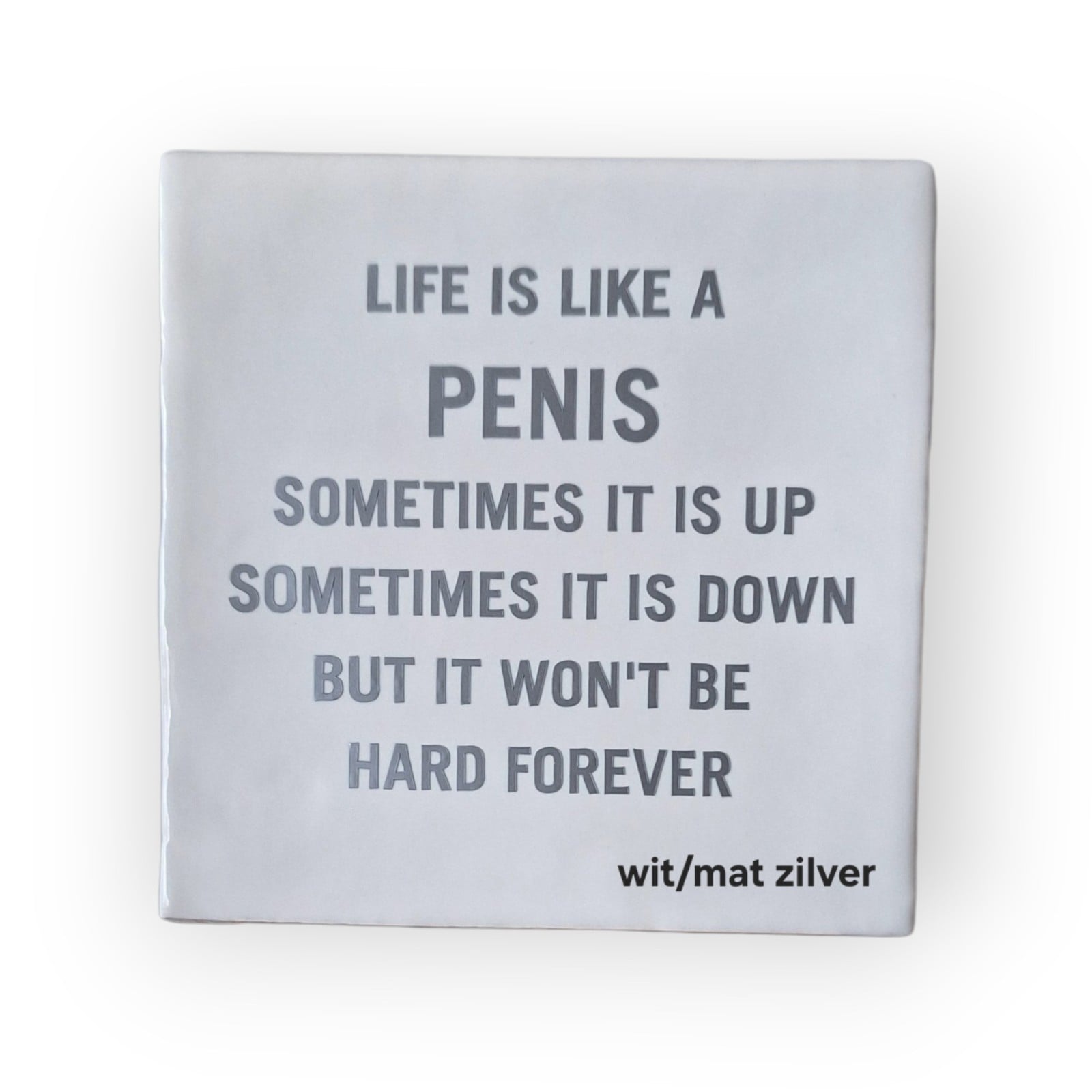 Tekst tegeltje •Life is like a...• - 123989 Tekst tegeltje •Life is like a...•