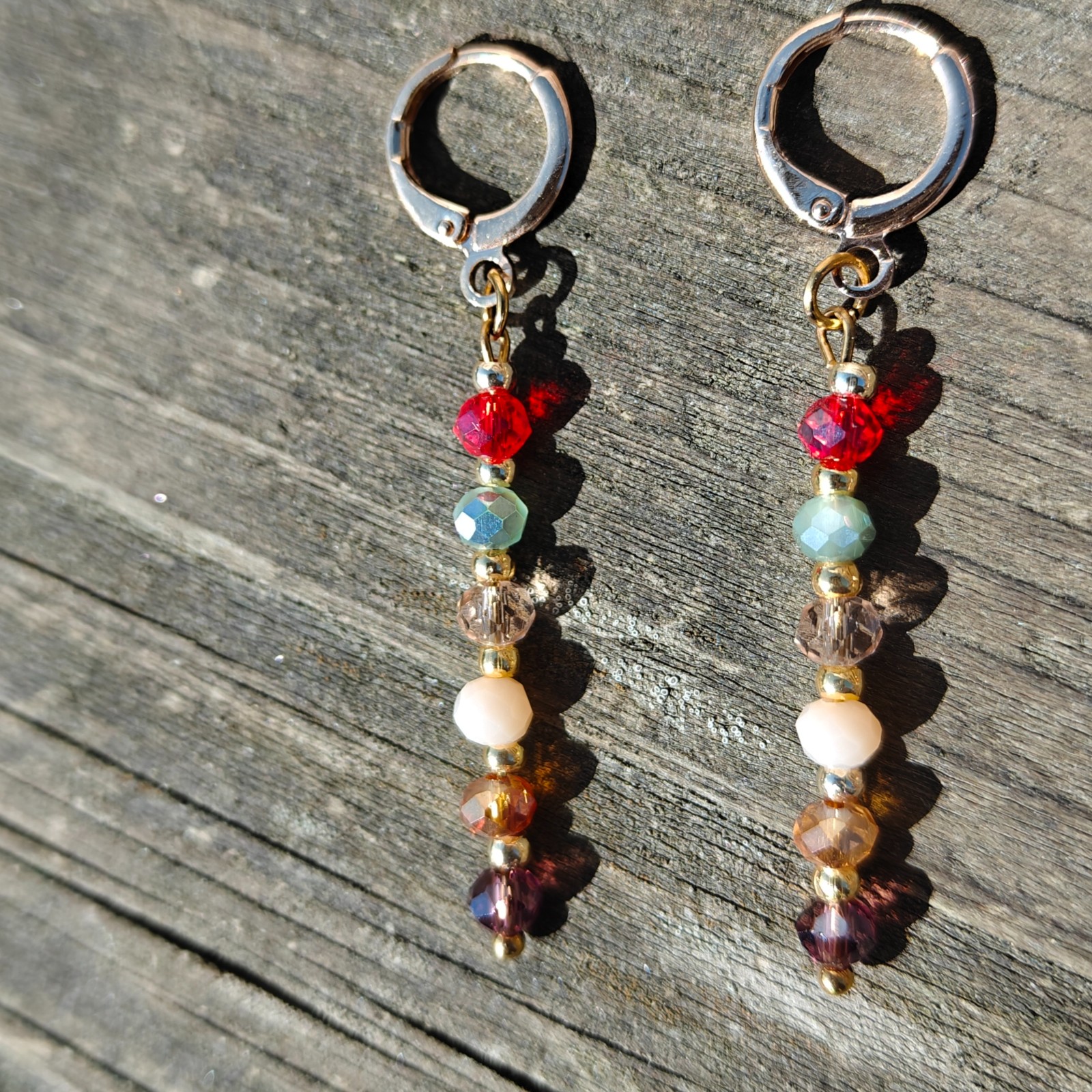 Unieke facet oorbellen