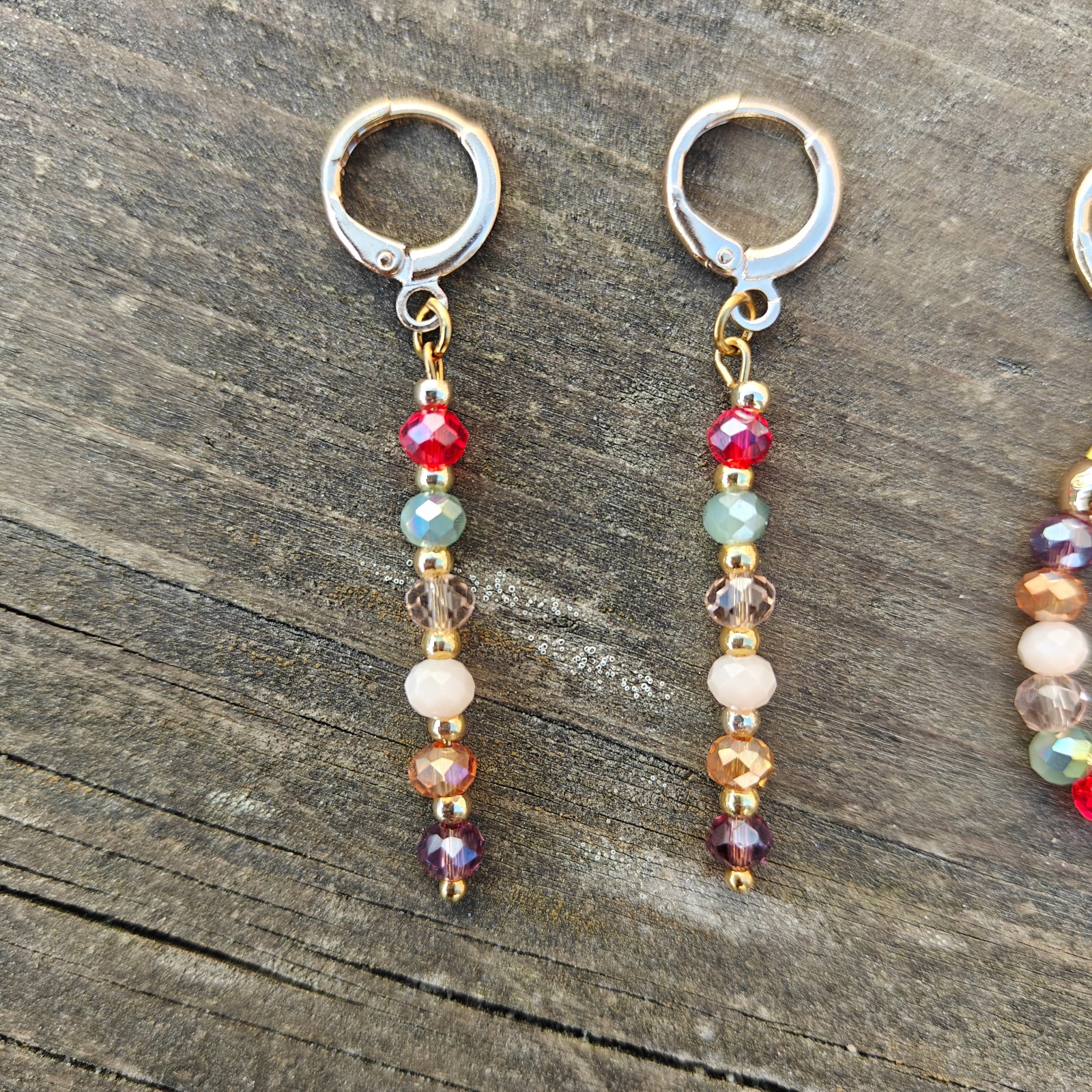 Unieke facet oorbellen