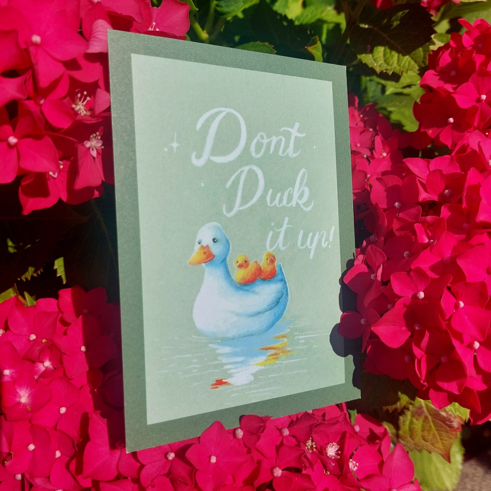 Wens kaart verjaardag A6 Eendjes don't duck it up - 84393 Wens kaart verjaardag A6 Eendjes don't duck it up