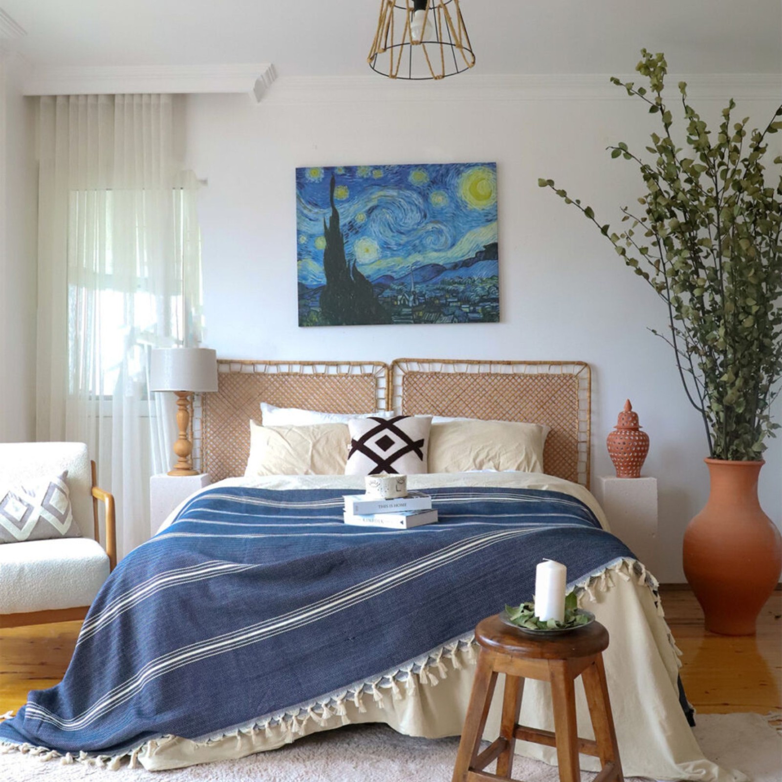 Yasmin Oversized Katoenen Bedsprei – 200x240 cm